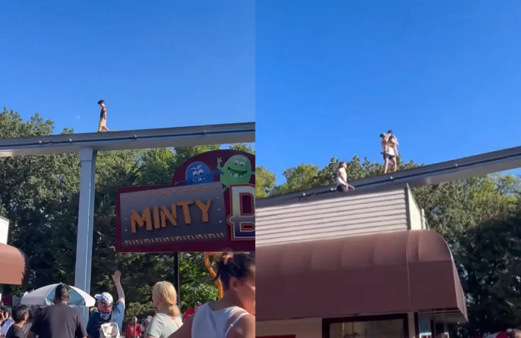 Viral Video of Child Walking on Monorail Track Stuns Crowd Viral Video of Child Walking on Monorail Track Stuns Crowd